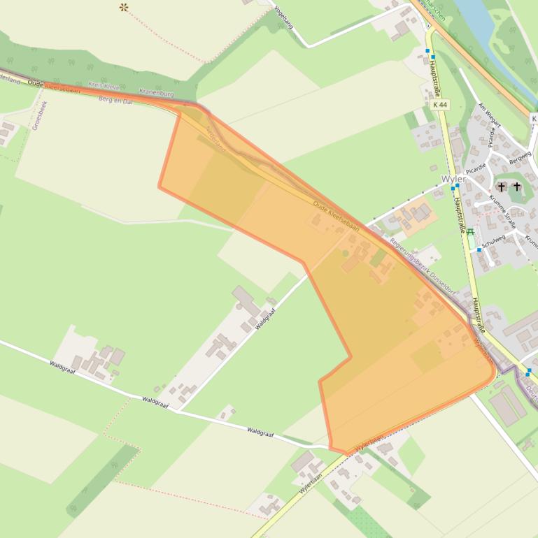 Kaart van postcodegebied 6561KS.