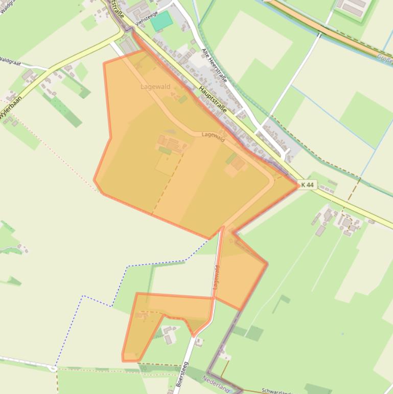 Kaart van postcodegebied 6561KV.