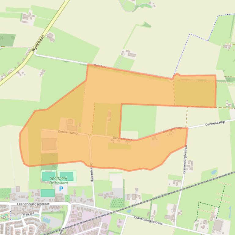 Kaart van postcodegebied 6561KZ.