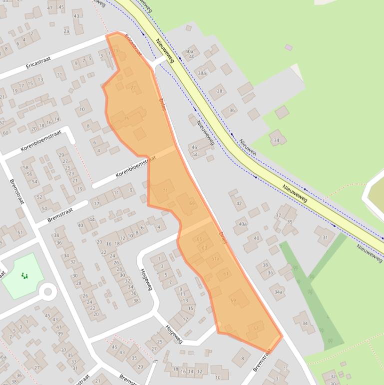 Kaart van postcodegebied 6561VR.