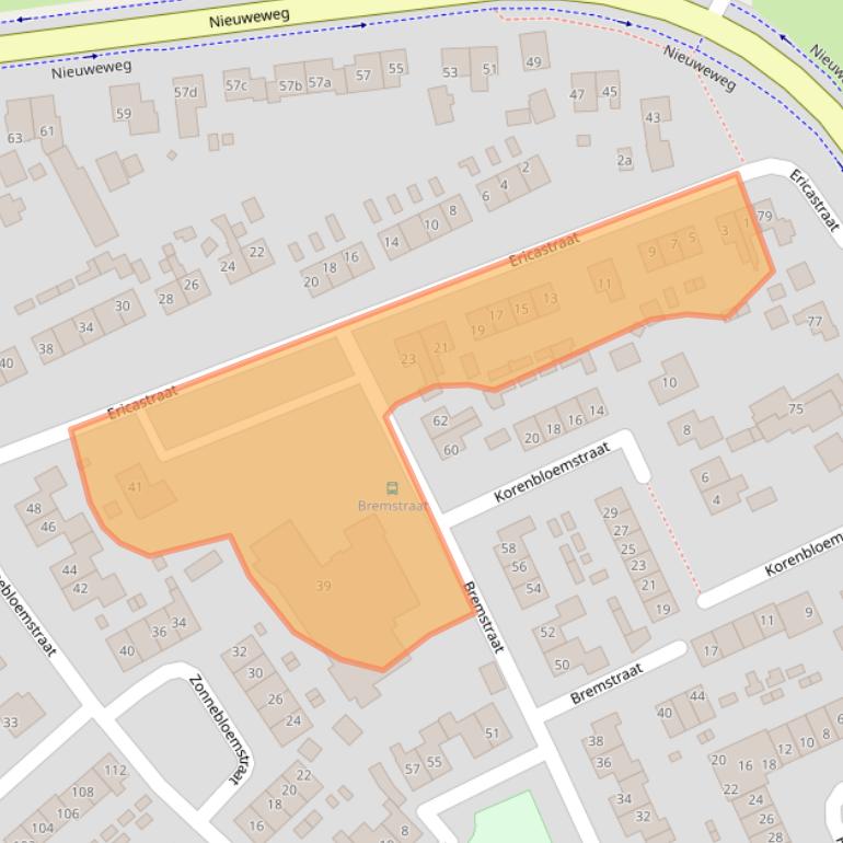 Kaart van postcodegebied 6561VX.