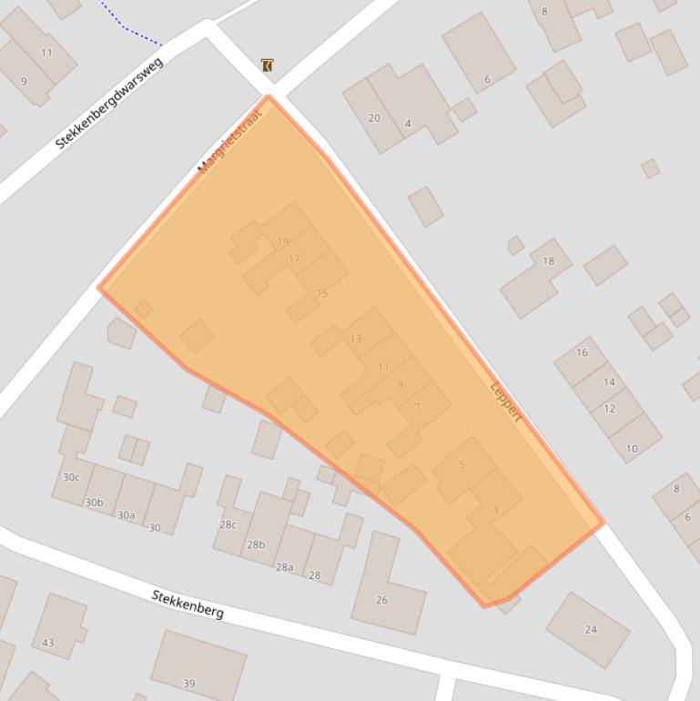 Kaart van postcodegebied 6561WT.