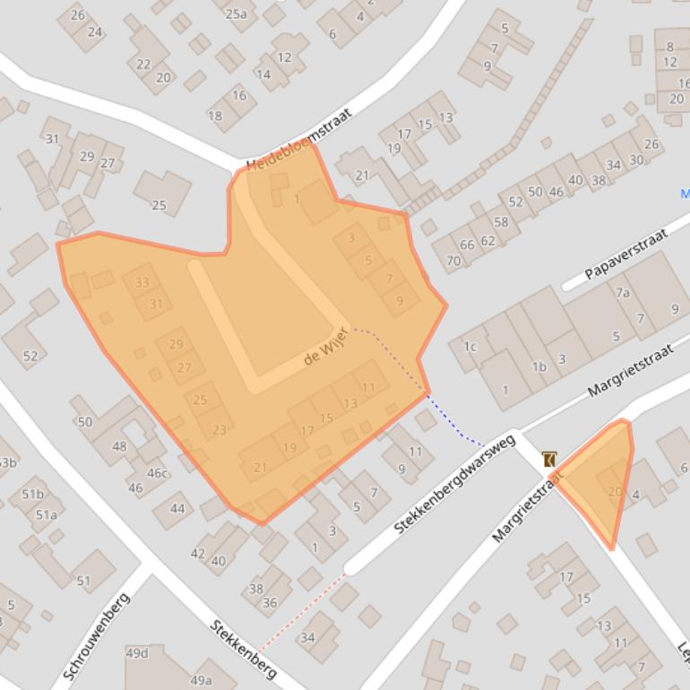 Kaart van postcodegebied 6561XA.