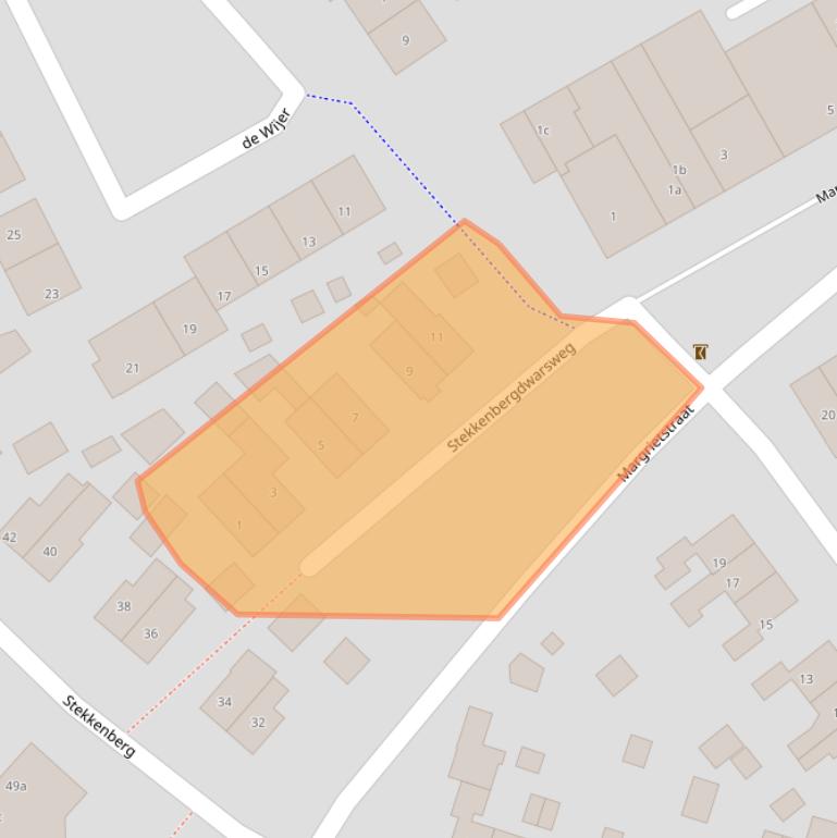 Kaart van postcodegebied 6561XD.