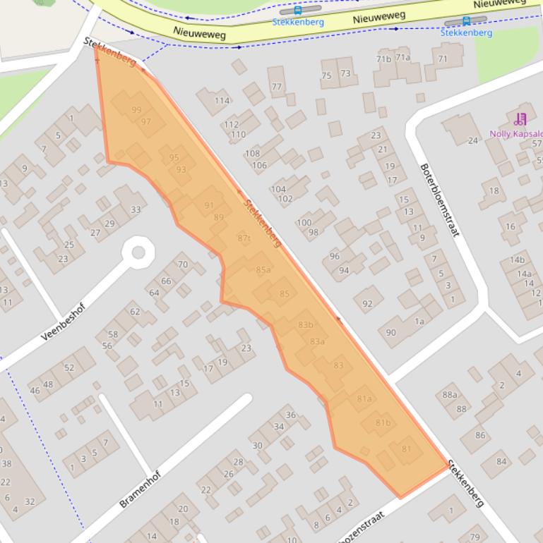 Kaart van postcodegebied 6561XH.