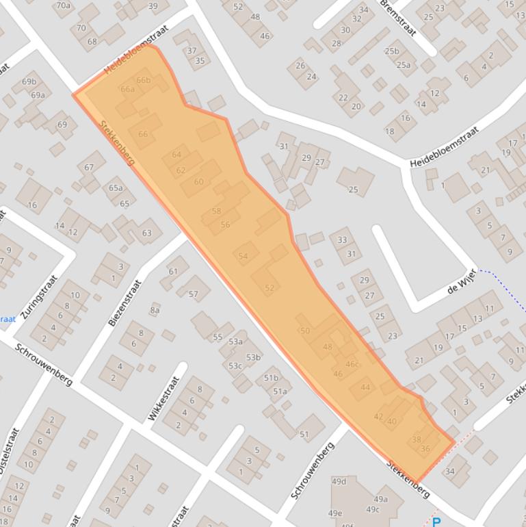 Kaart van postcodegebied 6561XL.