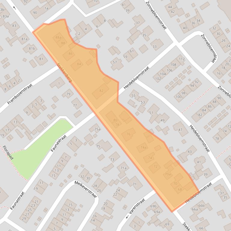 Kaart van postcodegebied 6561XM.