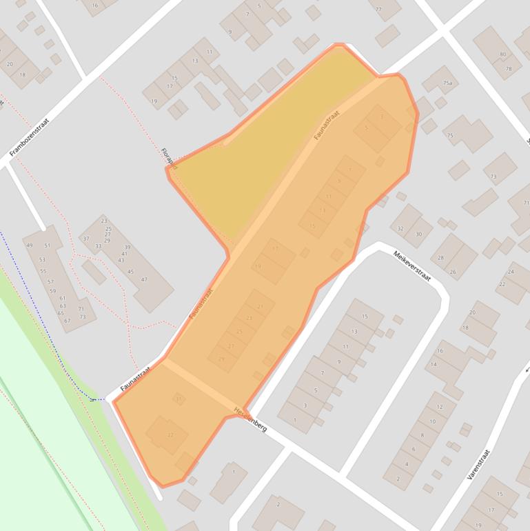 Kaart van postcodegebied 6561ZL.