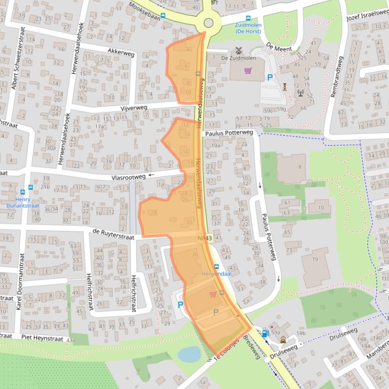 Kaart van postcodegebied 6562AJ.