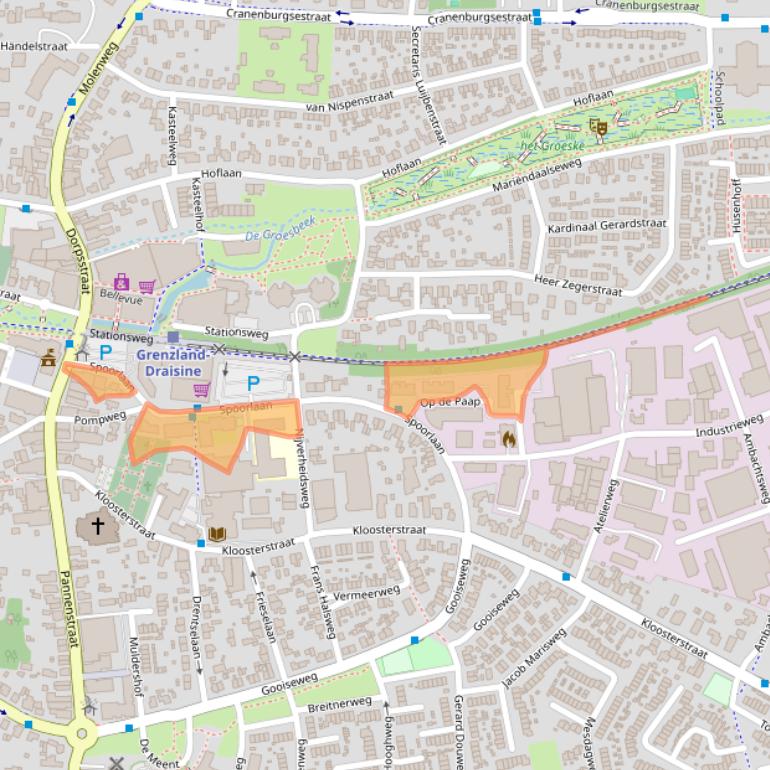 Kaart van postcodegebied 6562AM.