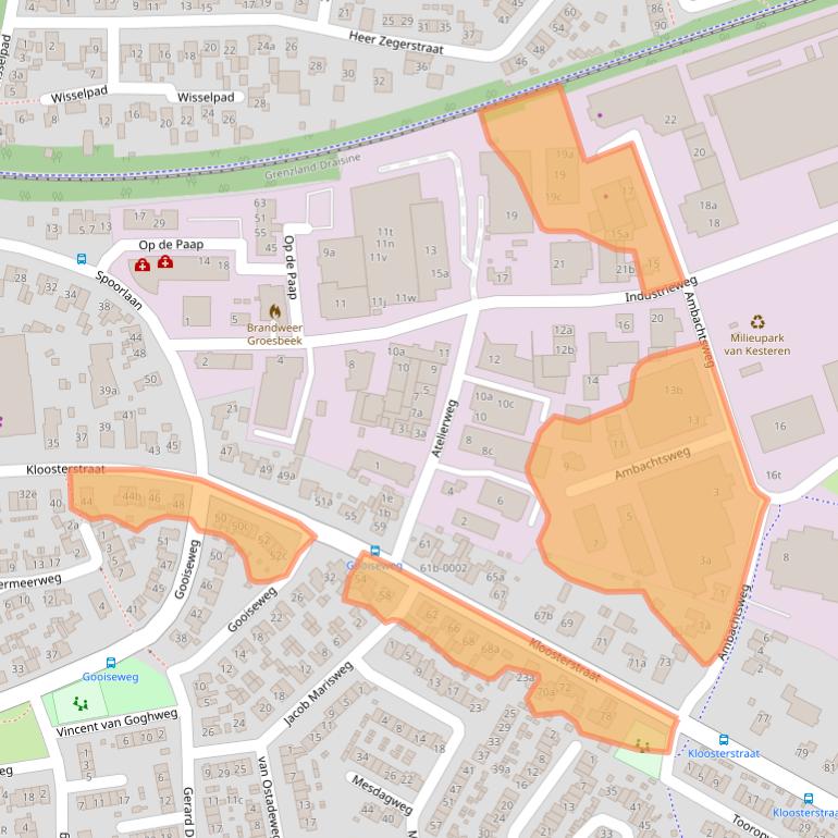 Kaart van postcodegebied 6562AZ.