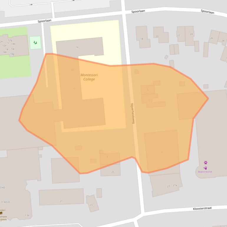 Kaart van postcodegebied 6562BA.