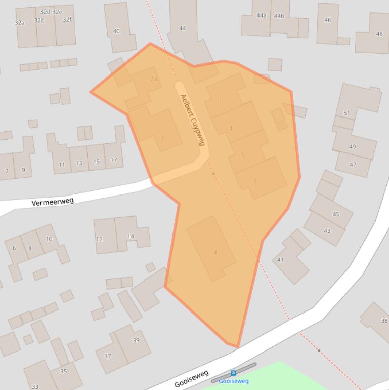 Kaart van postcodegebied 6562BB.