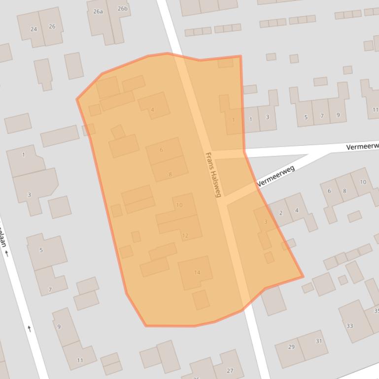 Kaart van postcodegebied 6562BD.