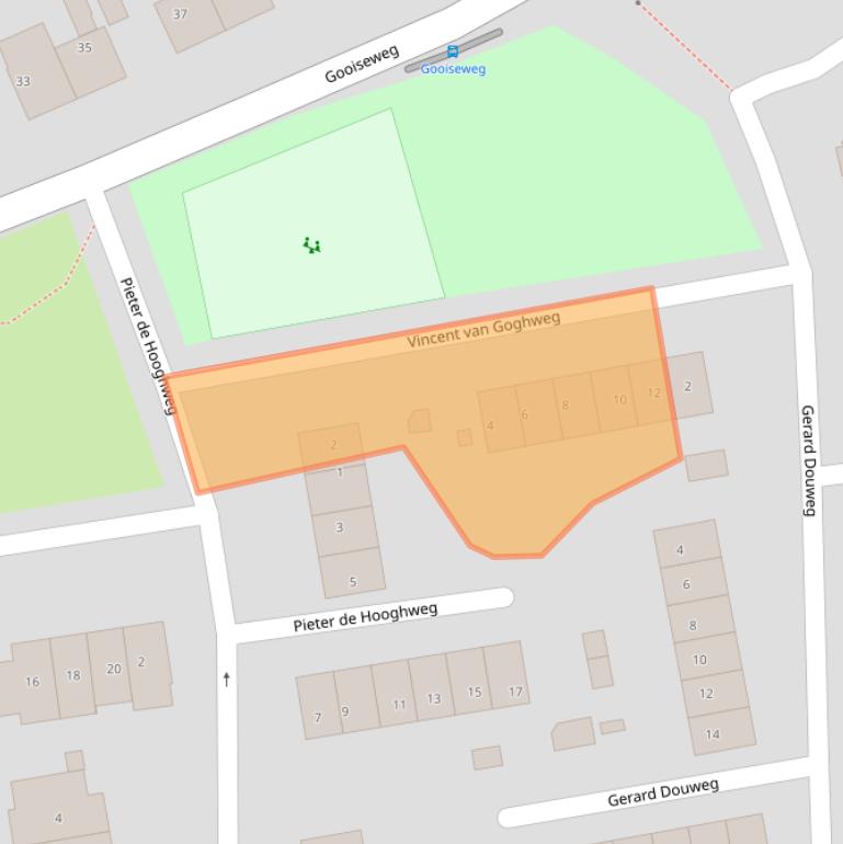 Kaart van postcodegebied 6562BL.