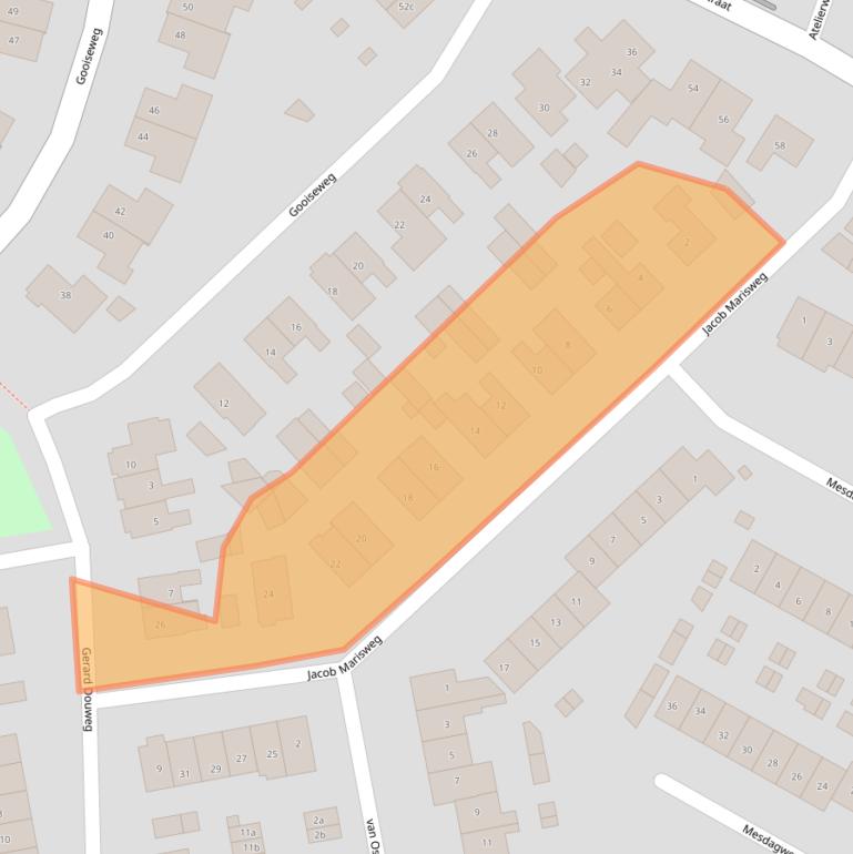 Kaart van postcodegebied 6562BN.