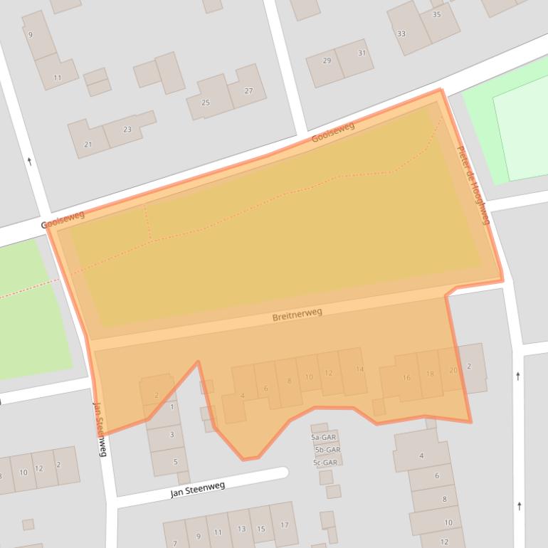 Kaart van postcodegebied 6562BW.