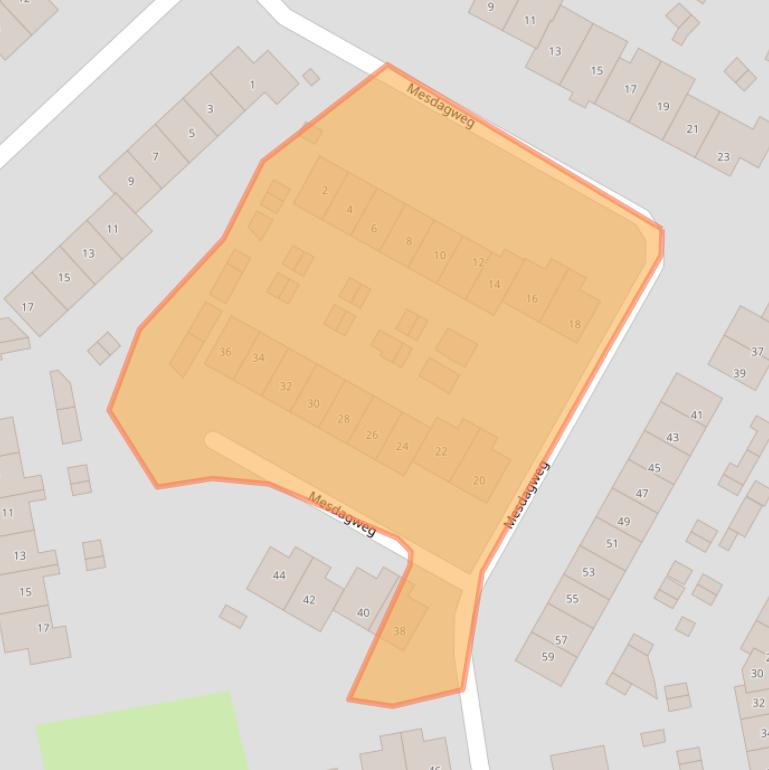 Kaart van postcodegebied 6562CL.