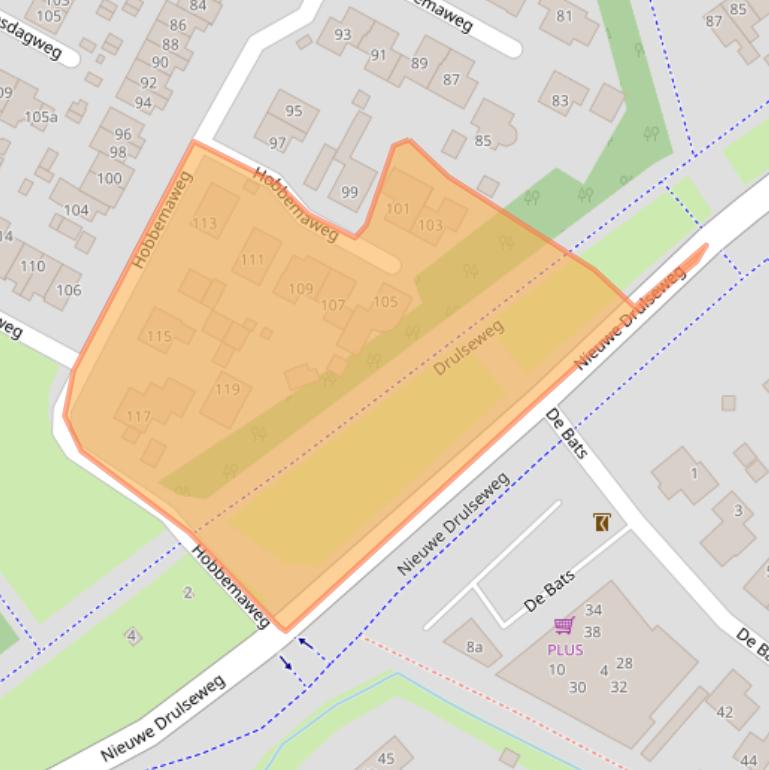 Kaart van postcodegebied 6562CS.