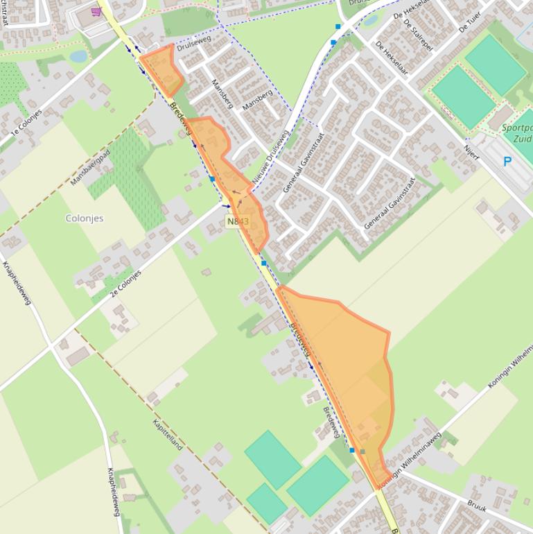 Kaart van postcodegebied 6562DA.