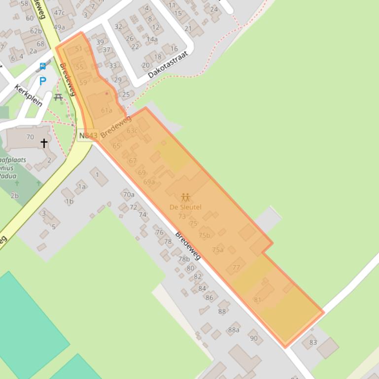 Kaart van postcodegebied 6562DC.