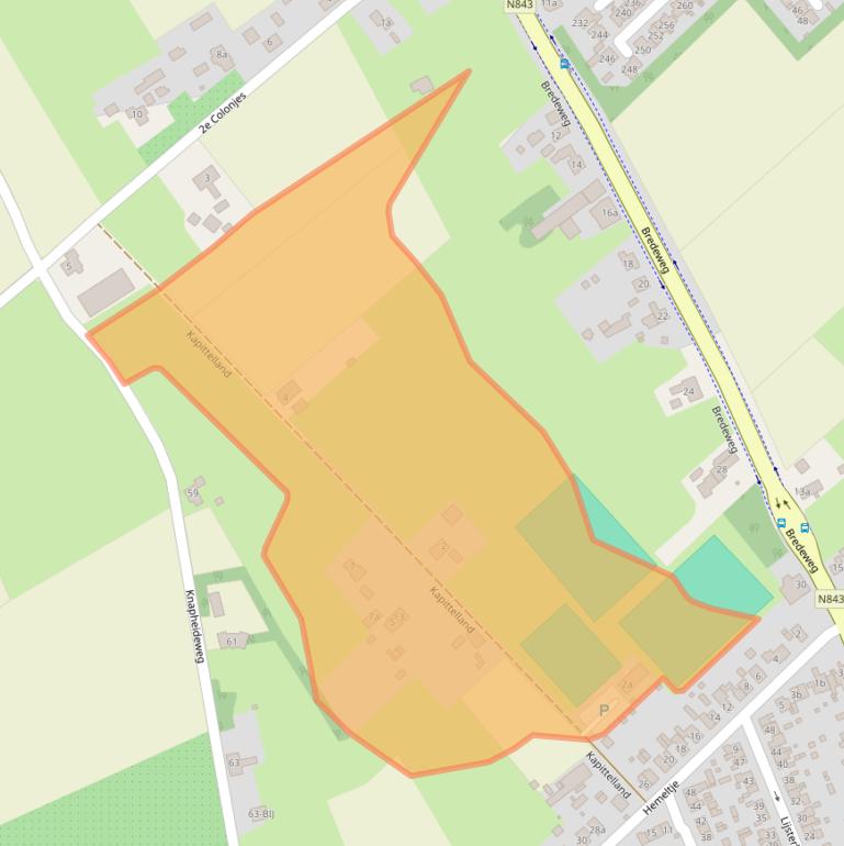 Kaart van postcodegebied 6562DN.