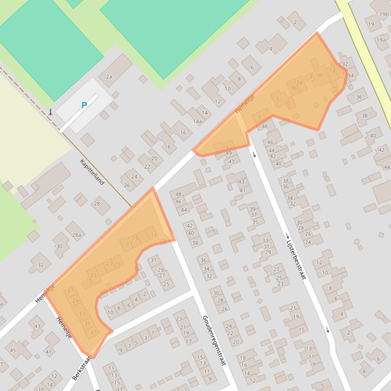 Kaart van postcodegebied 6562EA.