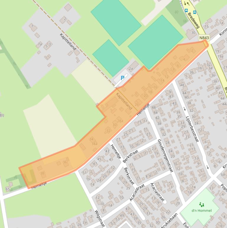 Kaart van postcodegebied 6562EC.