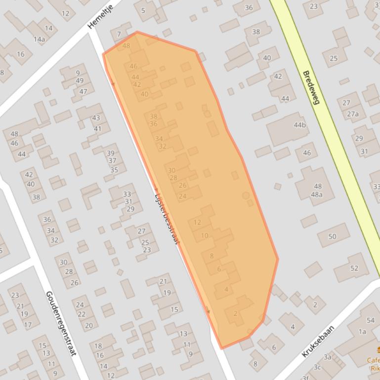 Kaart van postcodegebied 6562EE.