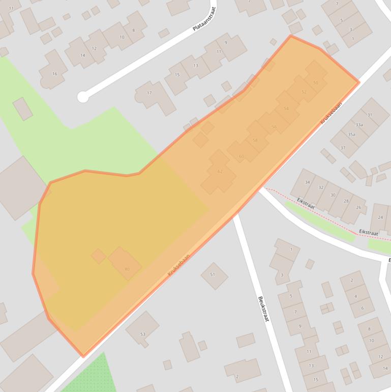 Kaart van postcodegebied 6562EV.