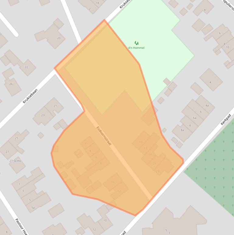 Kaart van postcodegebied 6562EX.
