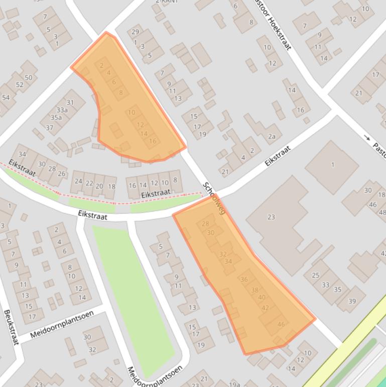 Kaart van postcodegebied 6562GE.