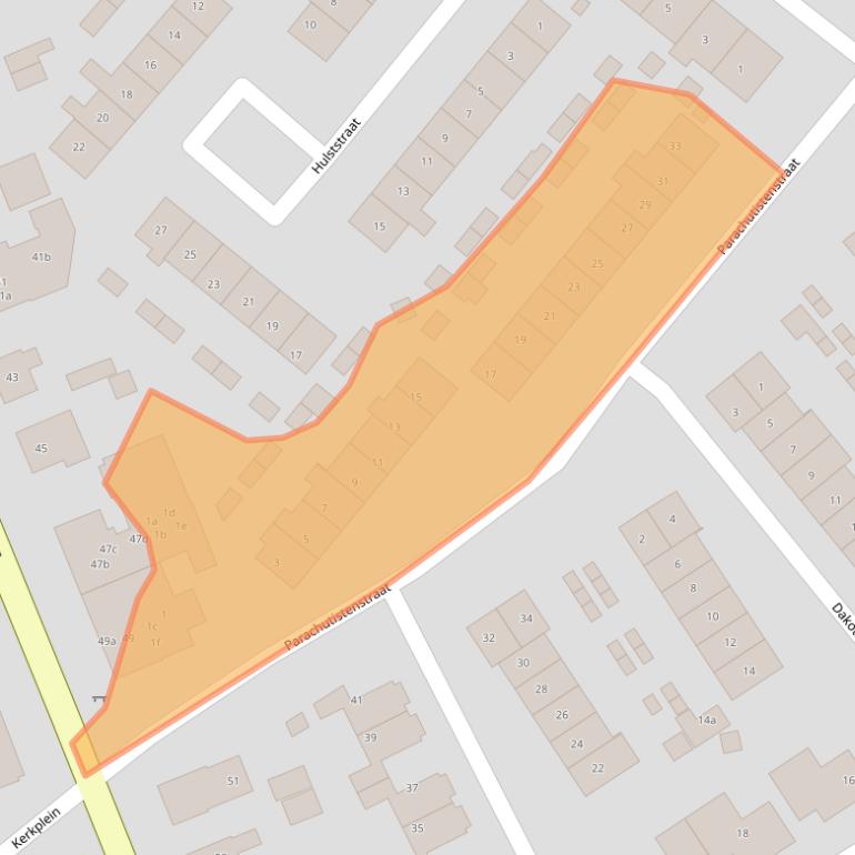 Kaart van postcodegebied 6562GP.