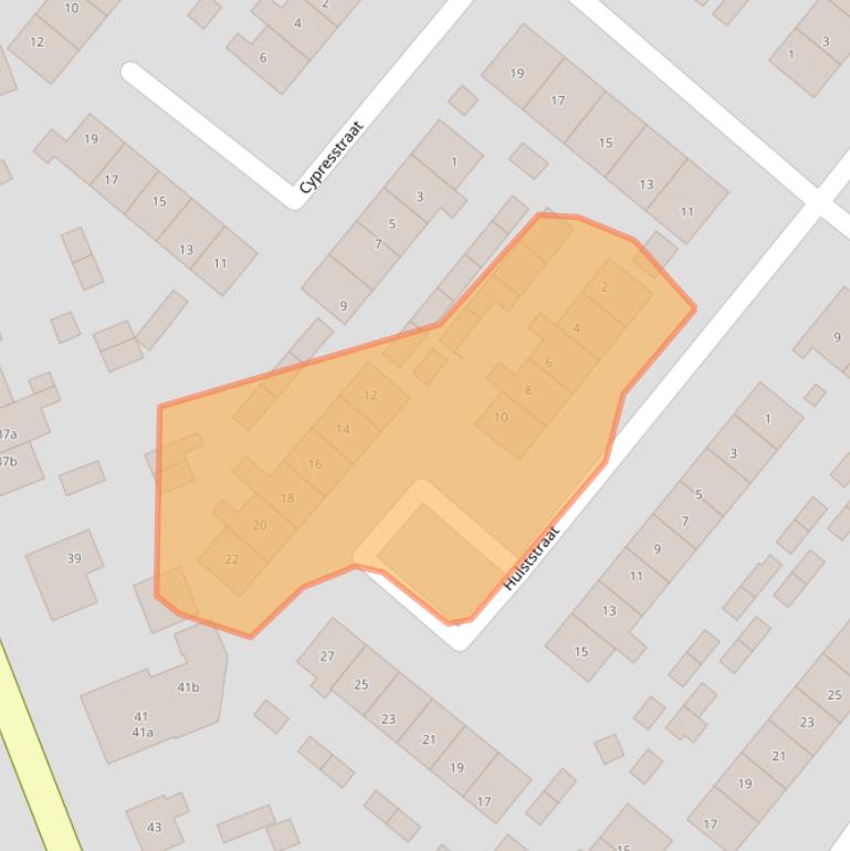 Kaart van postcodegebied 6562GX.