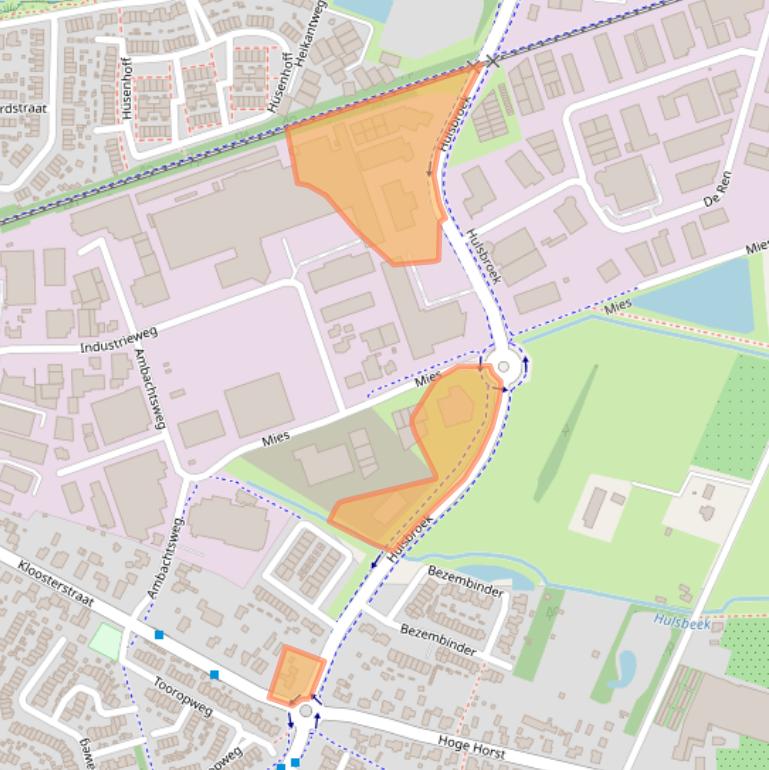 Kaart van postcodegebied 6562JG.