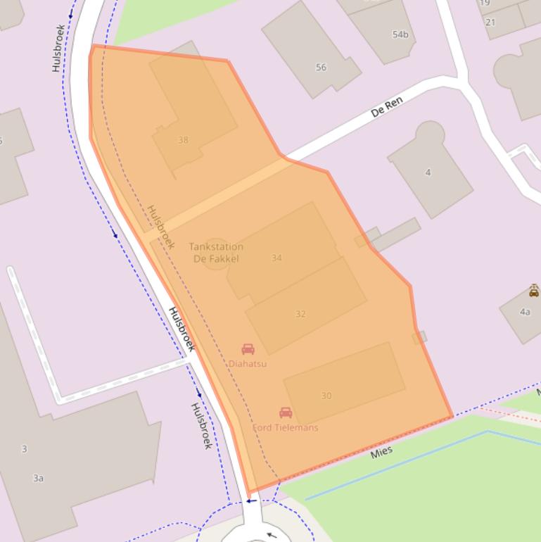 Kaart van postcodegebied 6562JH.