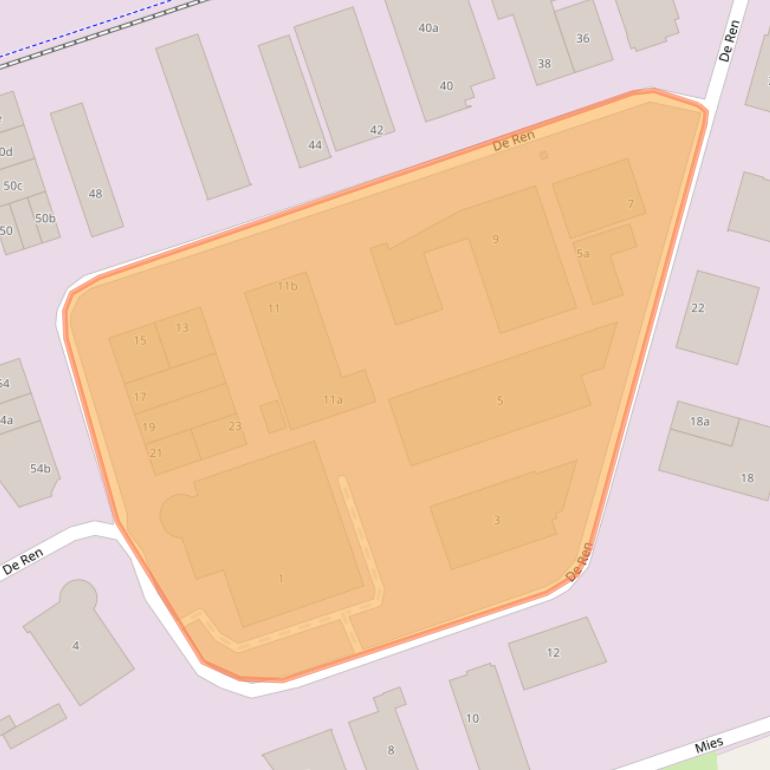 Kaart van postcodegebied 6562JJ.