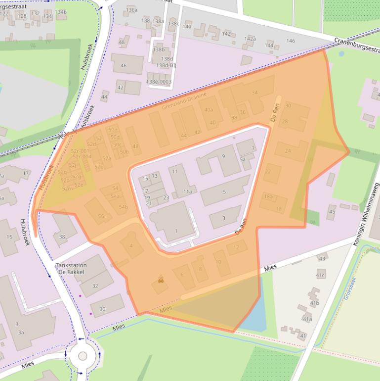 Kaart van postcodegebied 6562JK.