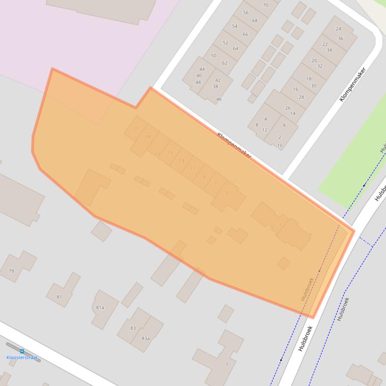 Kaart van postcodegebied 6562JR.