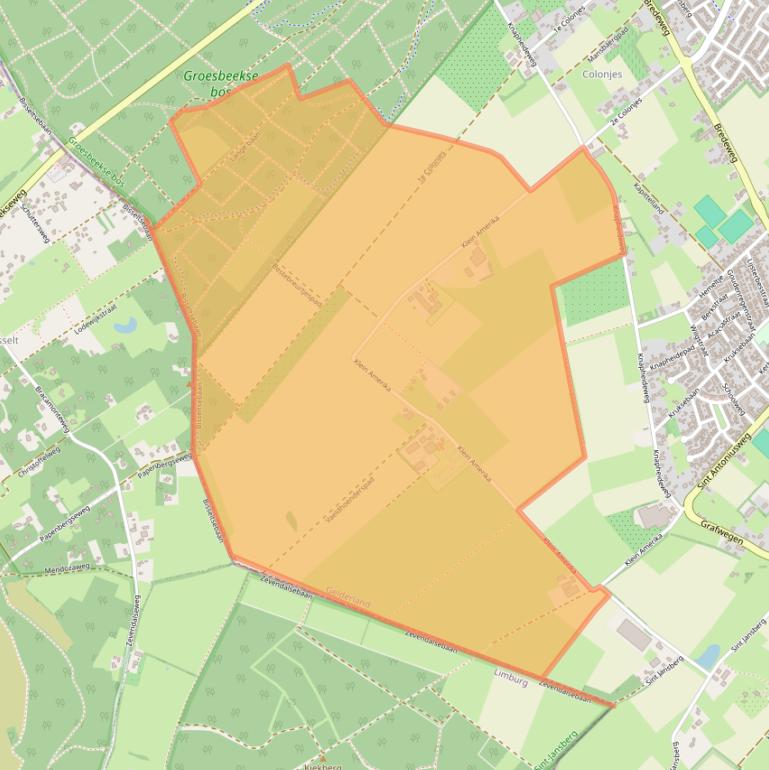 Kaart van postcodegebied 6562KC.