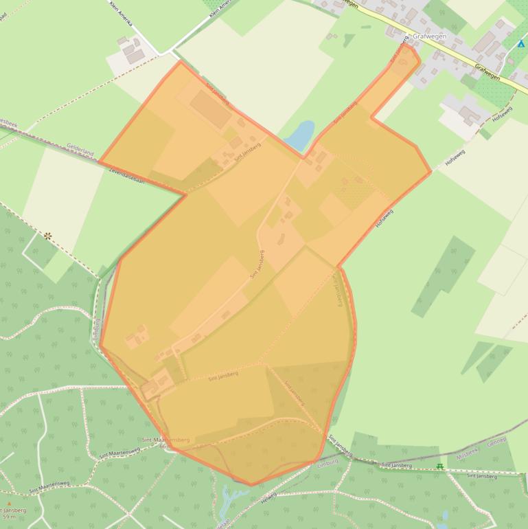 Kaart van postcodegebied 6562KD.