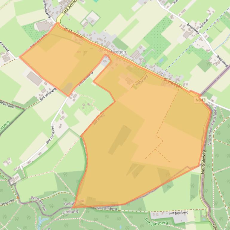 Kaart van postcodegebied 6562KH.