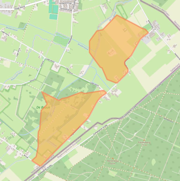 Kaart van postcodegebied 6562KR.