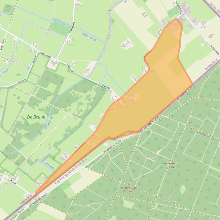 Kaart van postcodegebied 6562KS.