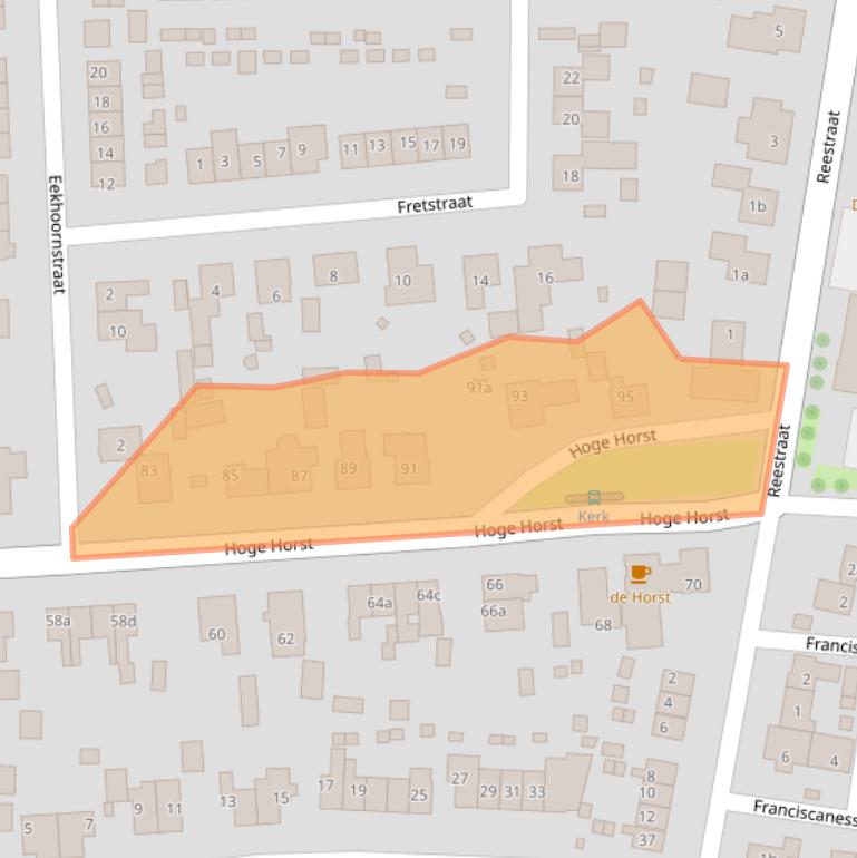 Kaart van postcodegebied 6562LC.