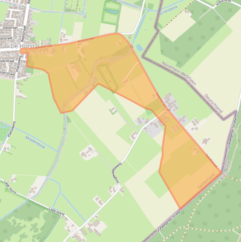 Kaart van postcodegebied 6562LH.