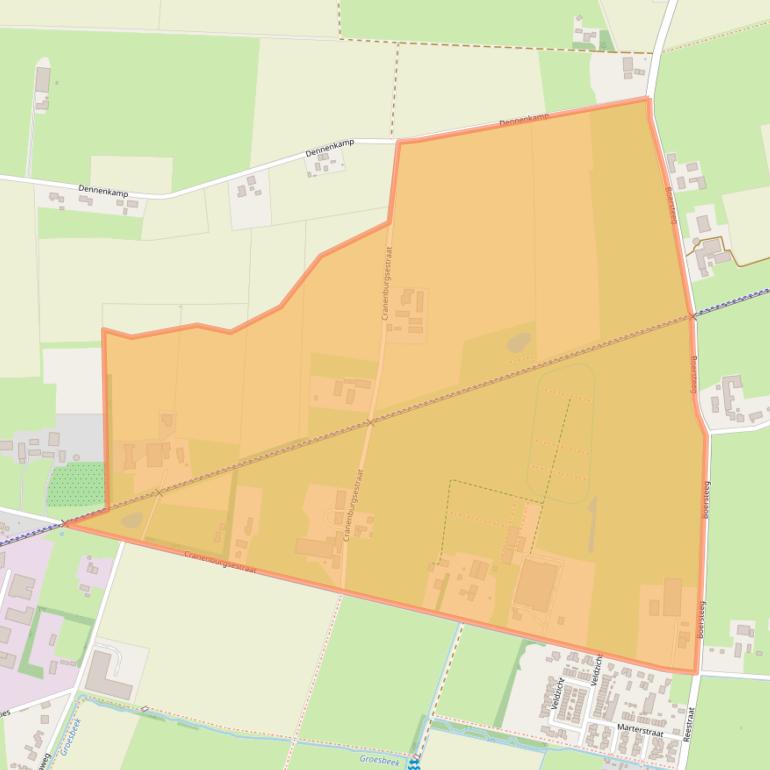 Kaart van postcodegebied 6562LS.