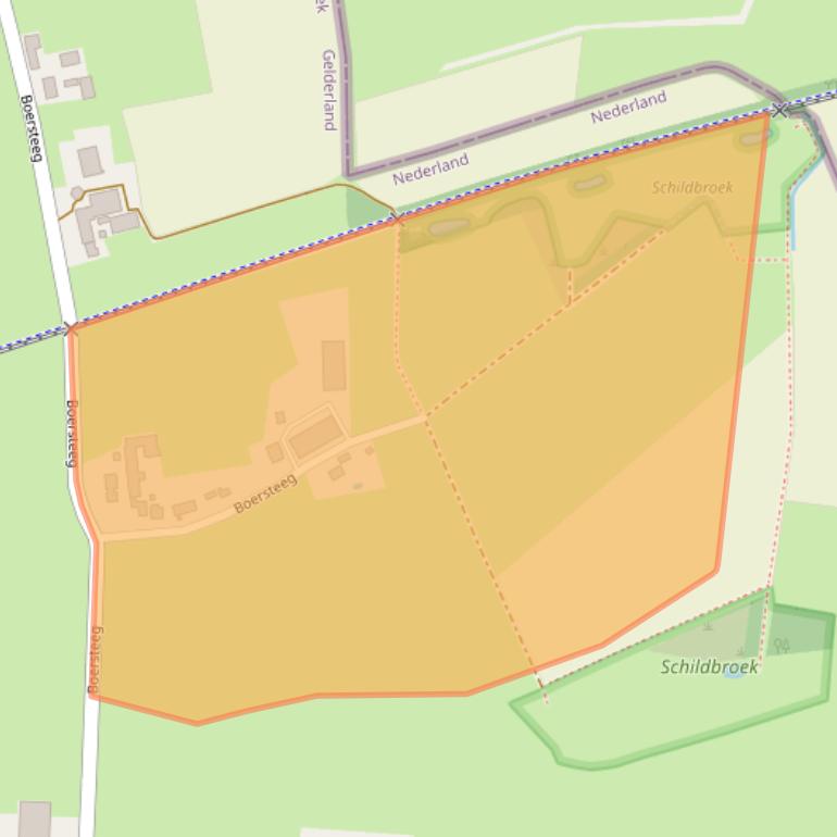 Kaart van postcodegebied 6562LX.