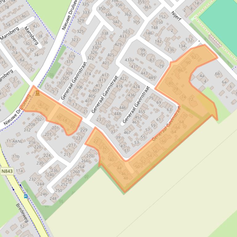 Kaart van postcodegebied 6562ML.