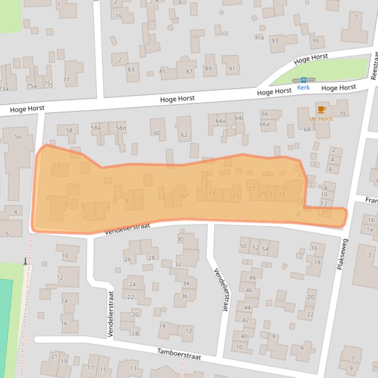 Kaart van postcodegebied 6562NA.